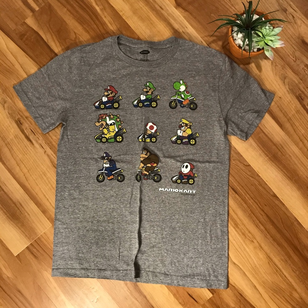 Old Navy Mario Kart Graphic Tee | Gray
